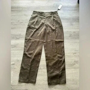Rachel Zoe satin straight leg pants size 6 comfy office work professional